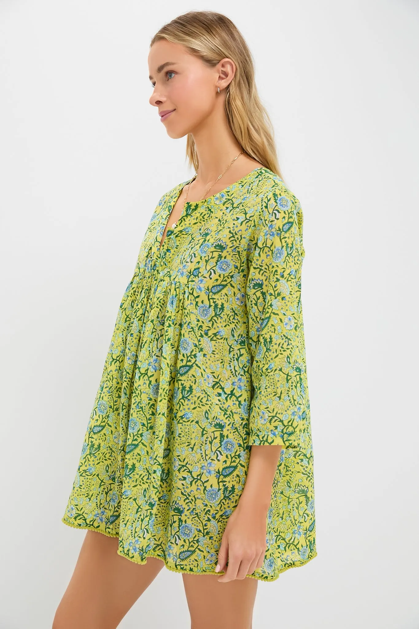 Yellow Cezanne Seychelles Short Tunic