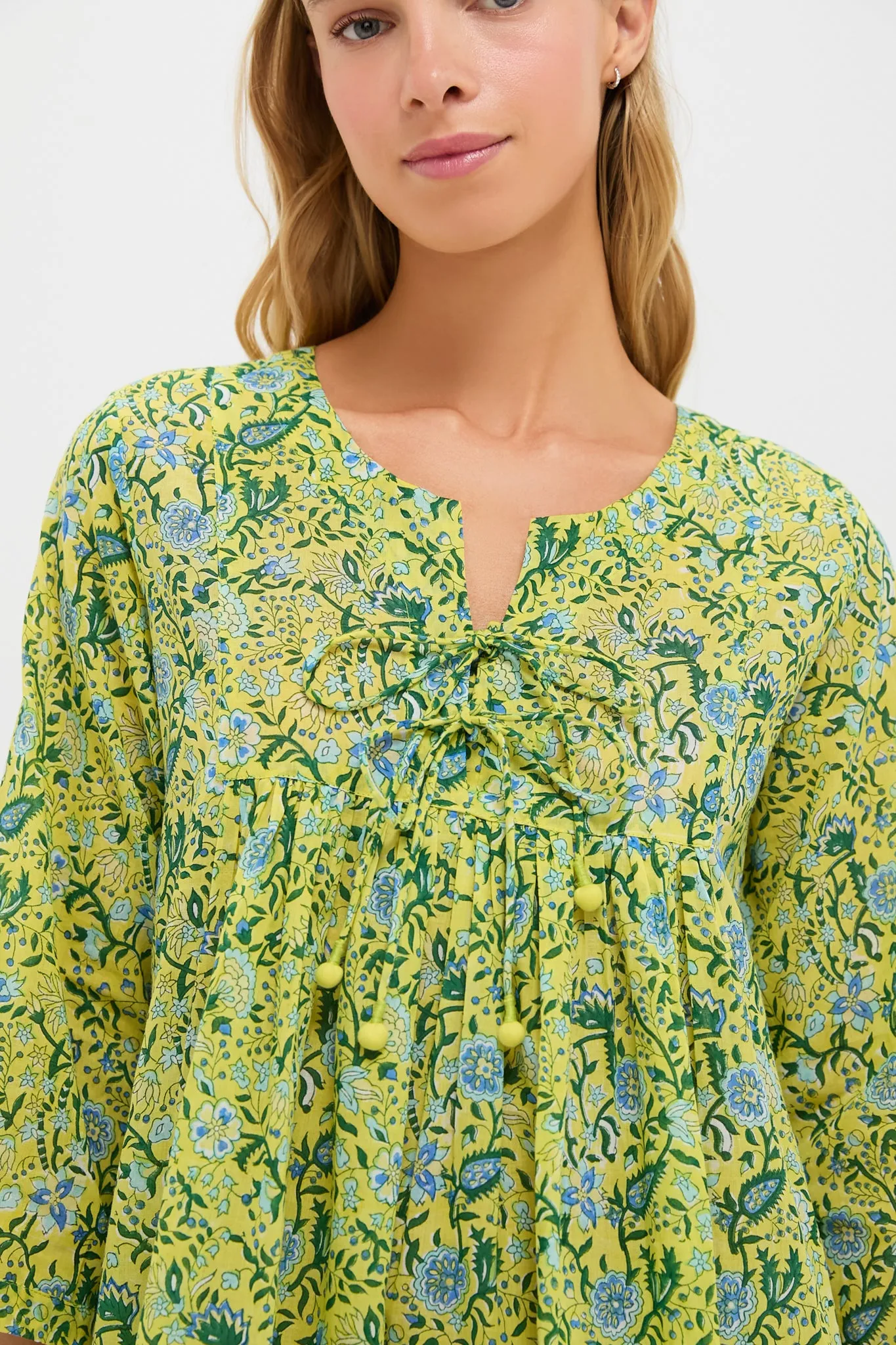 Yellow Cezanne Seychelles Short Tunic