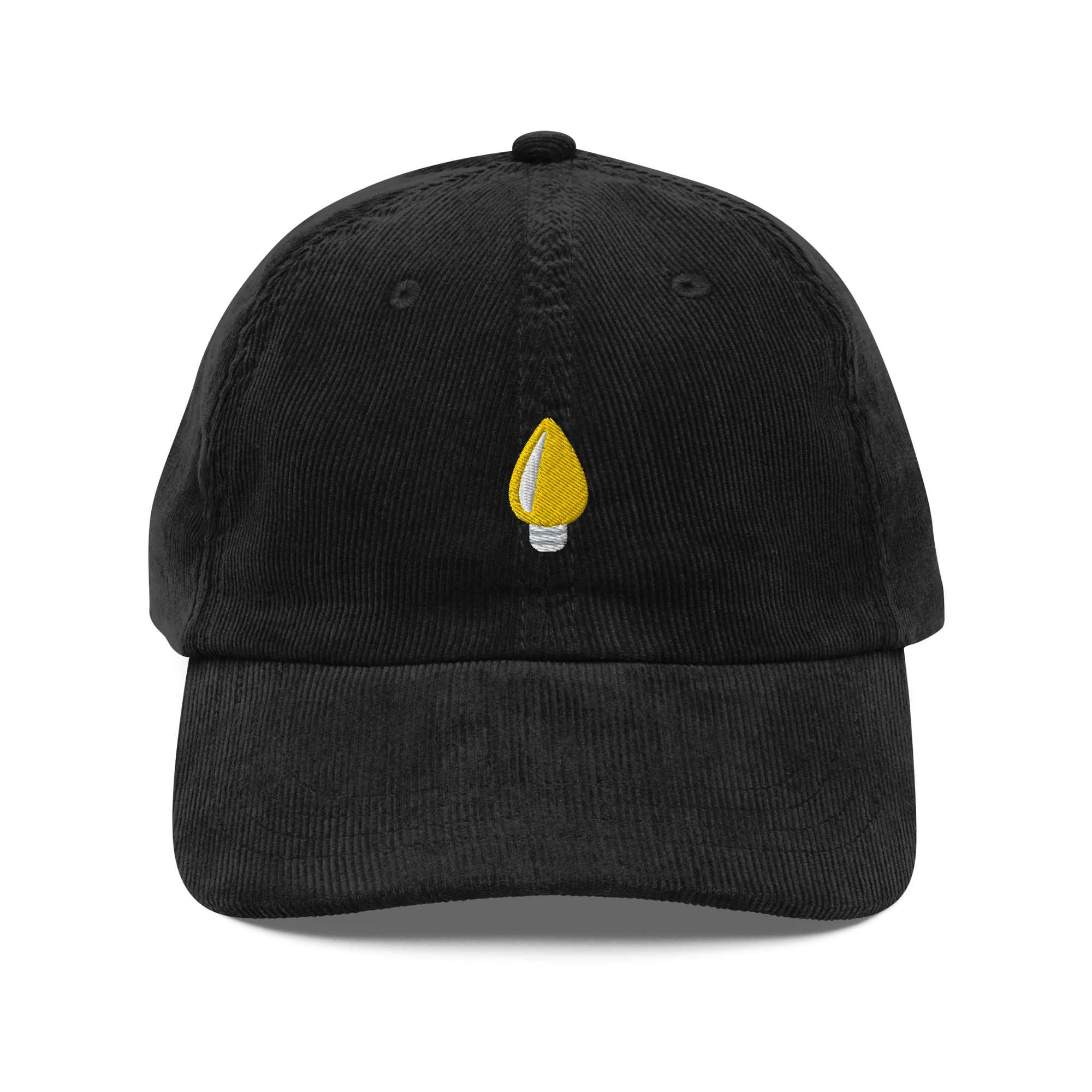 Yellow Holiday Light Corduroy Hat