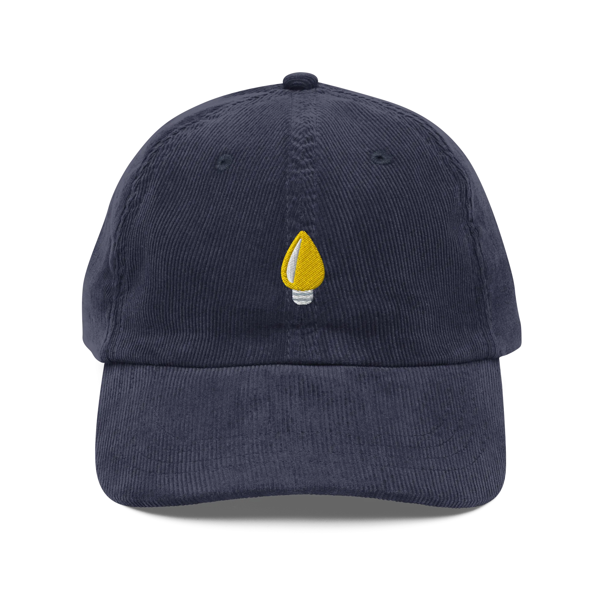 Yellow Holiday Light Corduroy Hat