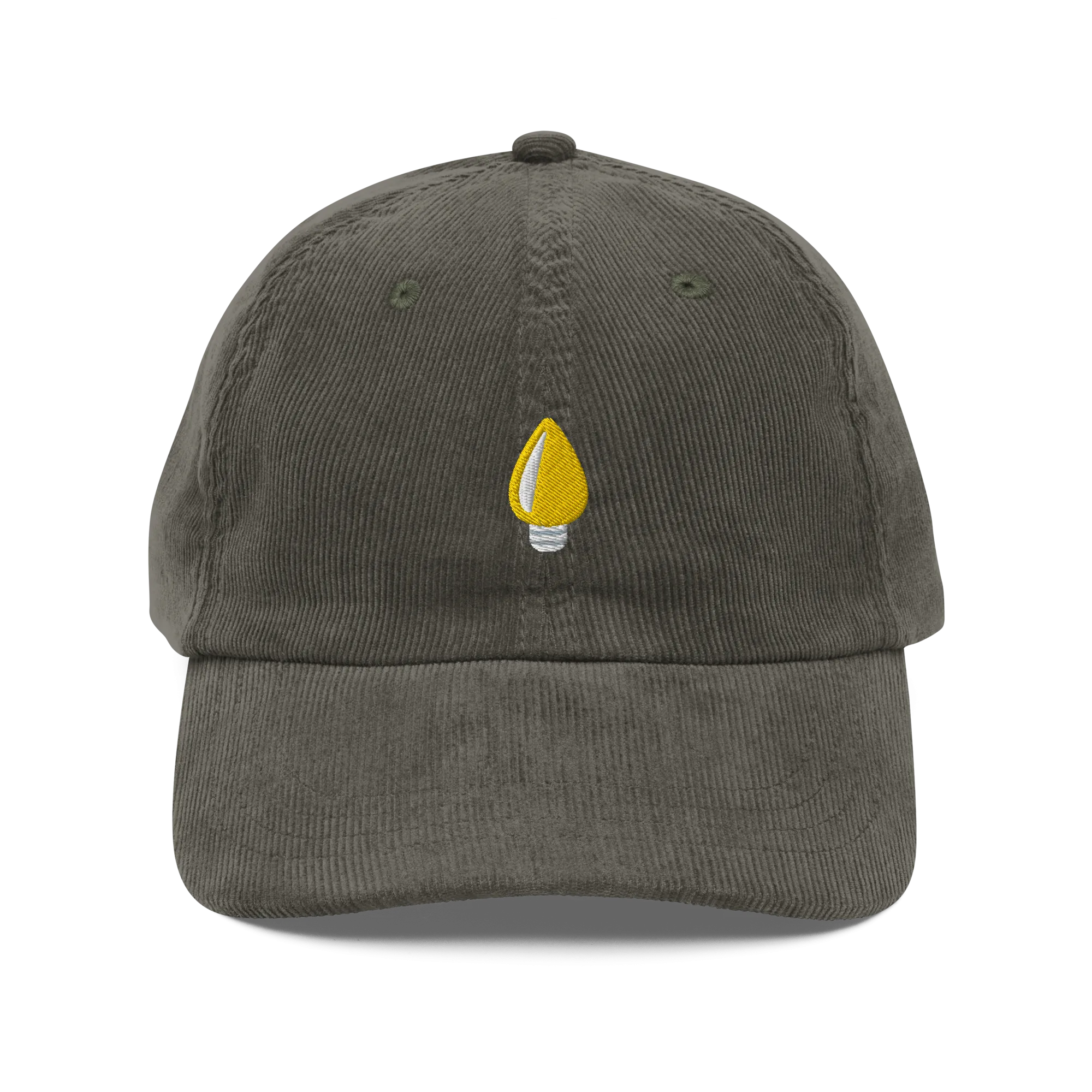 Yellow Holiday Light Corduroy Hat