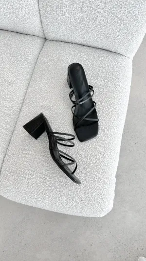 Yesha Heel - Black Scale Billy J