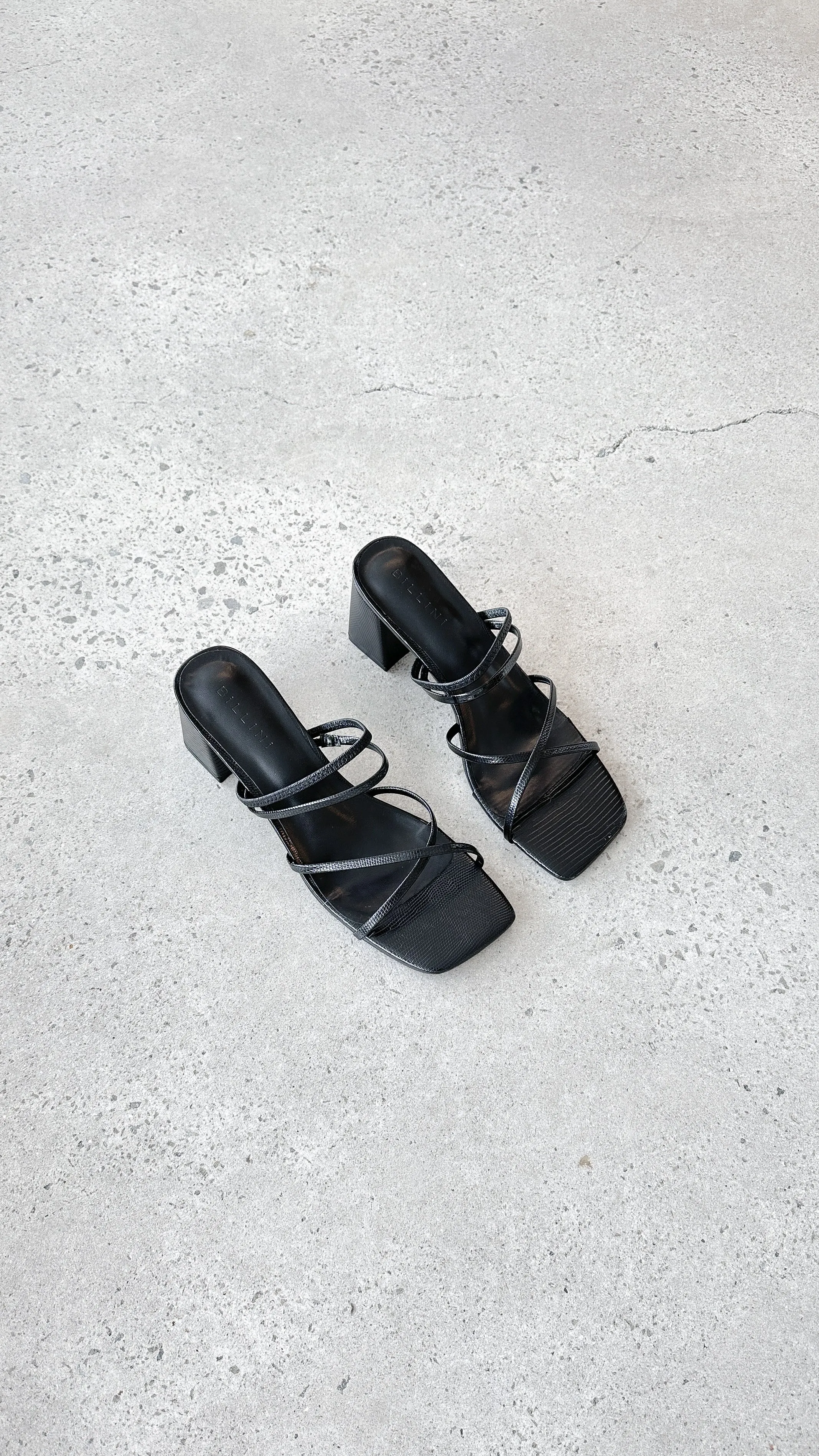 Yesha Heel - Black Scale Billy J