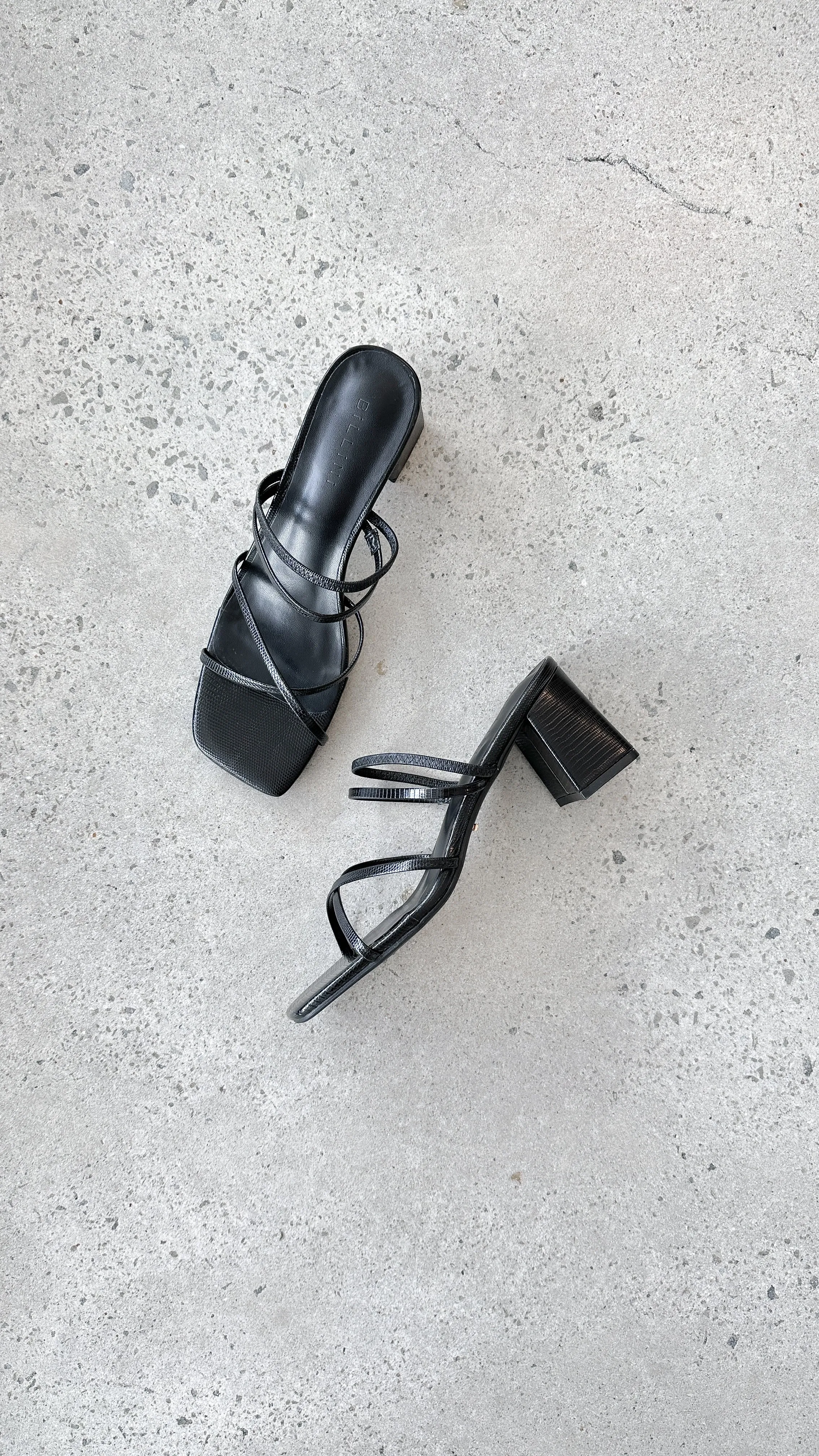 Yesha Heel - Black Scale Billy J
