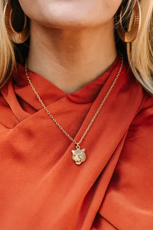 Yochi: Gold Tiger Necklace