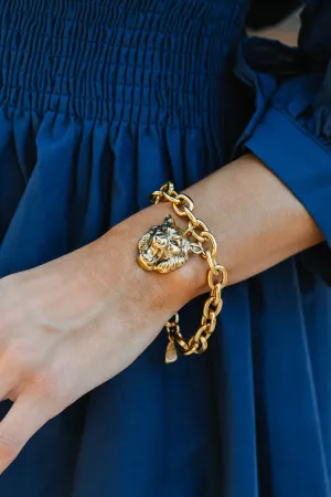 Yochi: Tiger Mascot Gold Bracelet