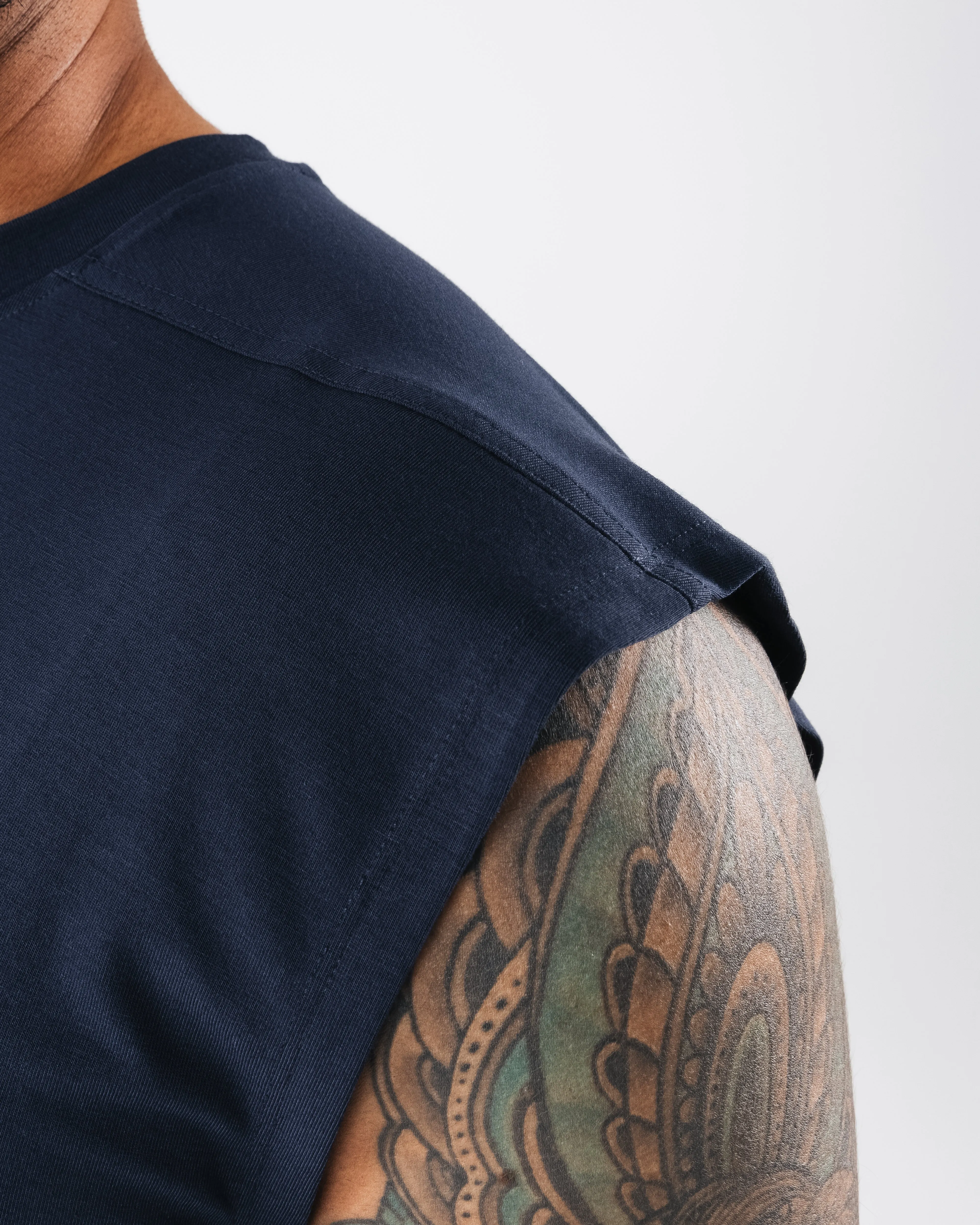 Zero Accent Tank - Dark Navy Alphalete Athletics