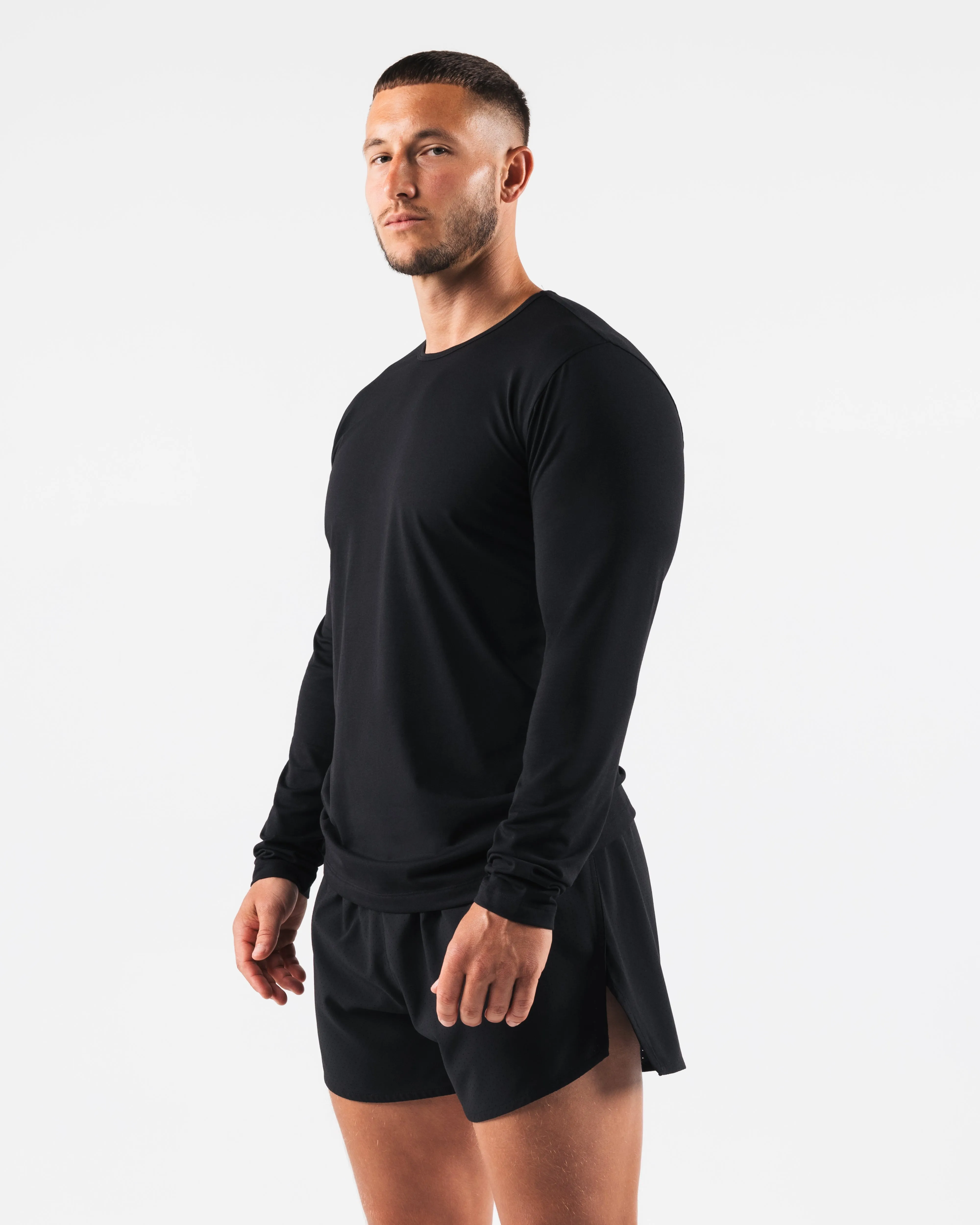 Zero Classic LS Tee 2pk - Black Alphalete Athletics