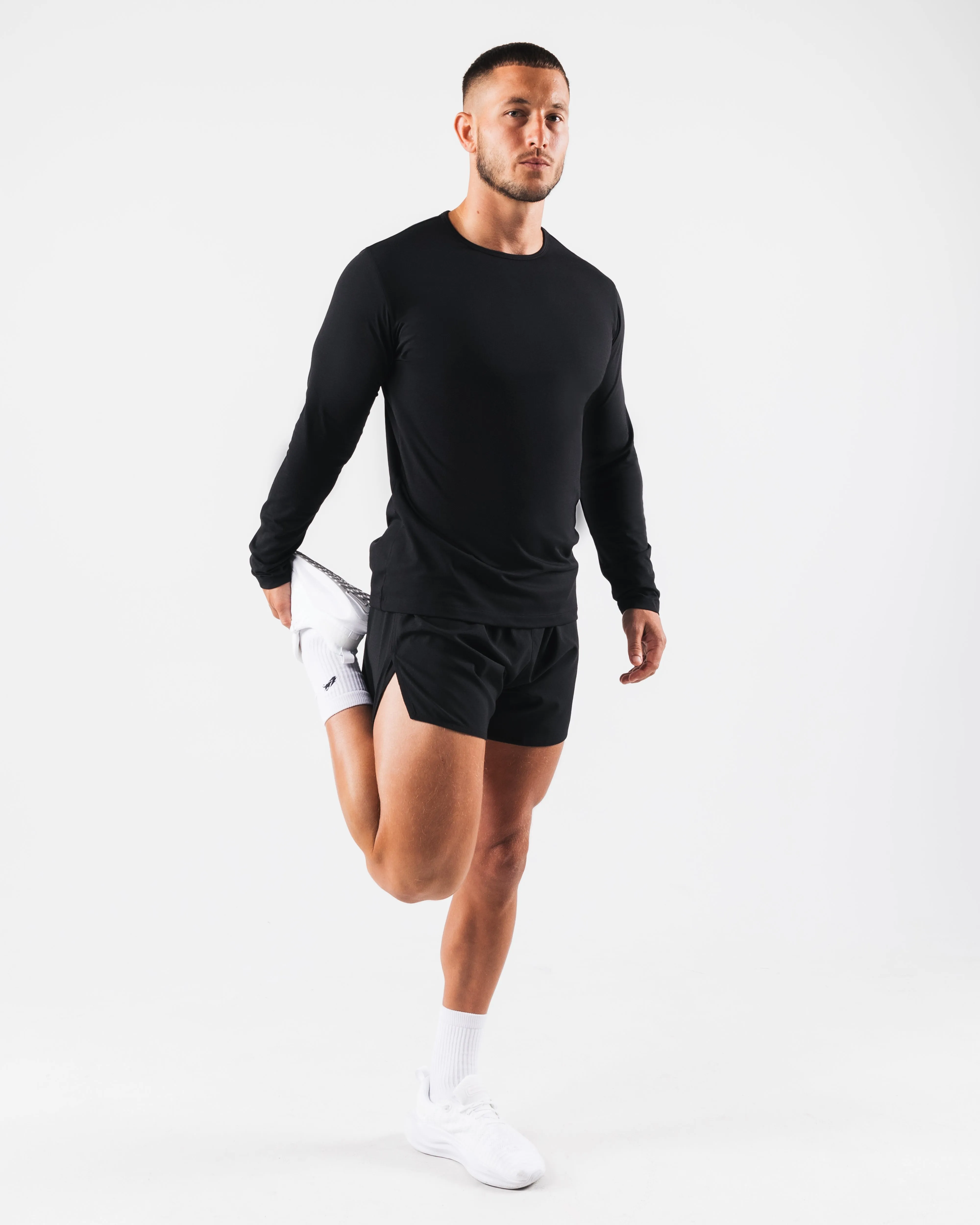 Zero Classic LS Tee 2pk - Black Alphalete Athletics