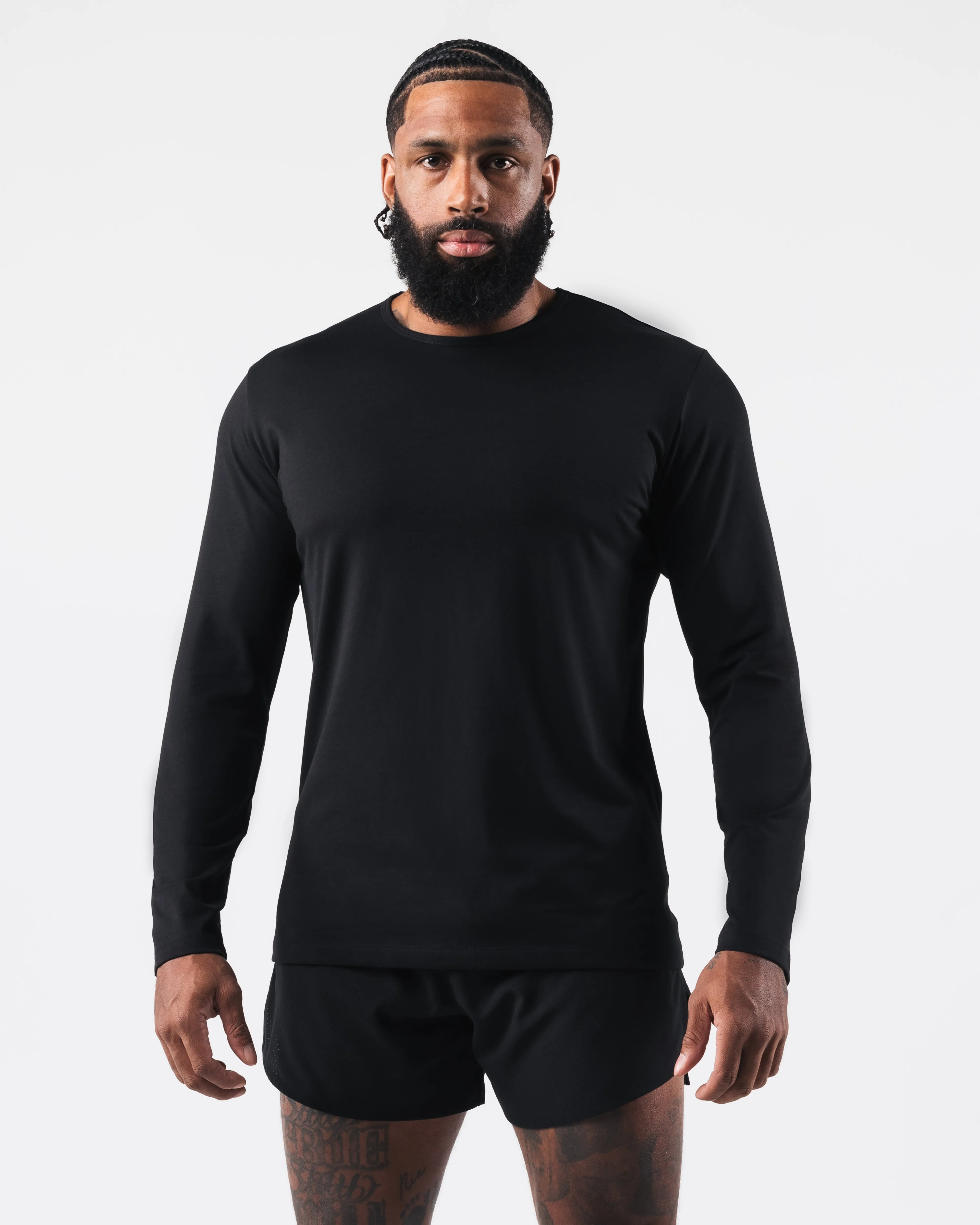 Zero Classic LS Tee 2pk - Black Alphalete Athletics