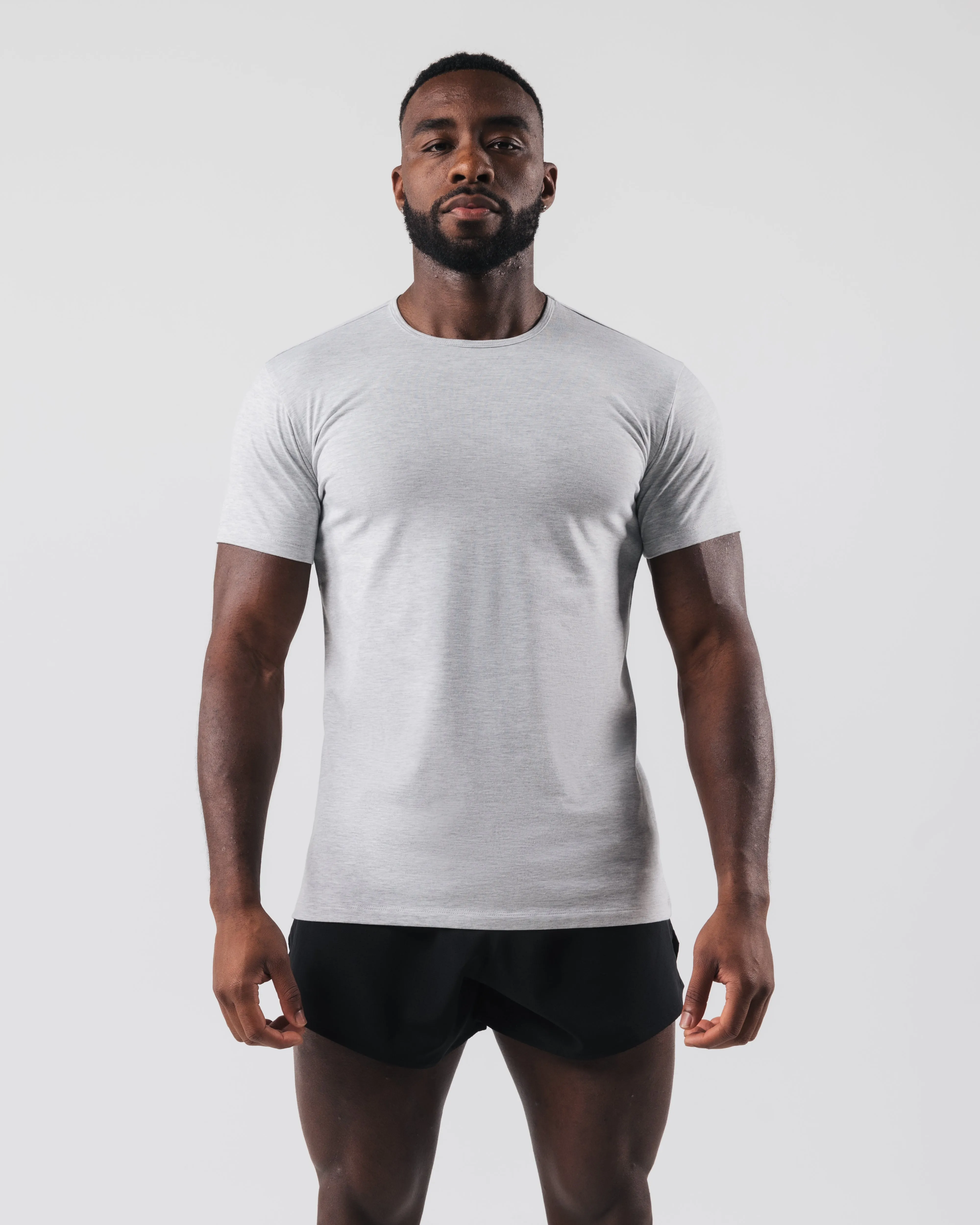 Zero Classic Tee 2pk - Heather Grey Alphalete Athletics