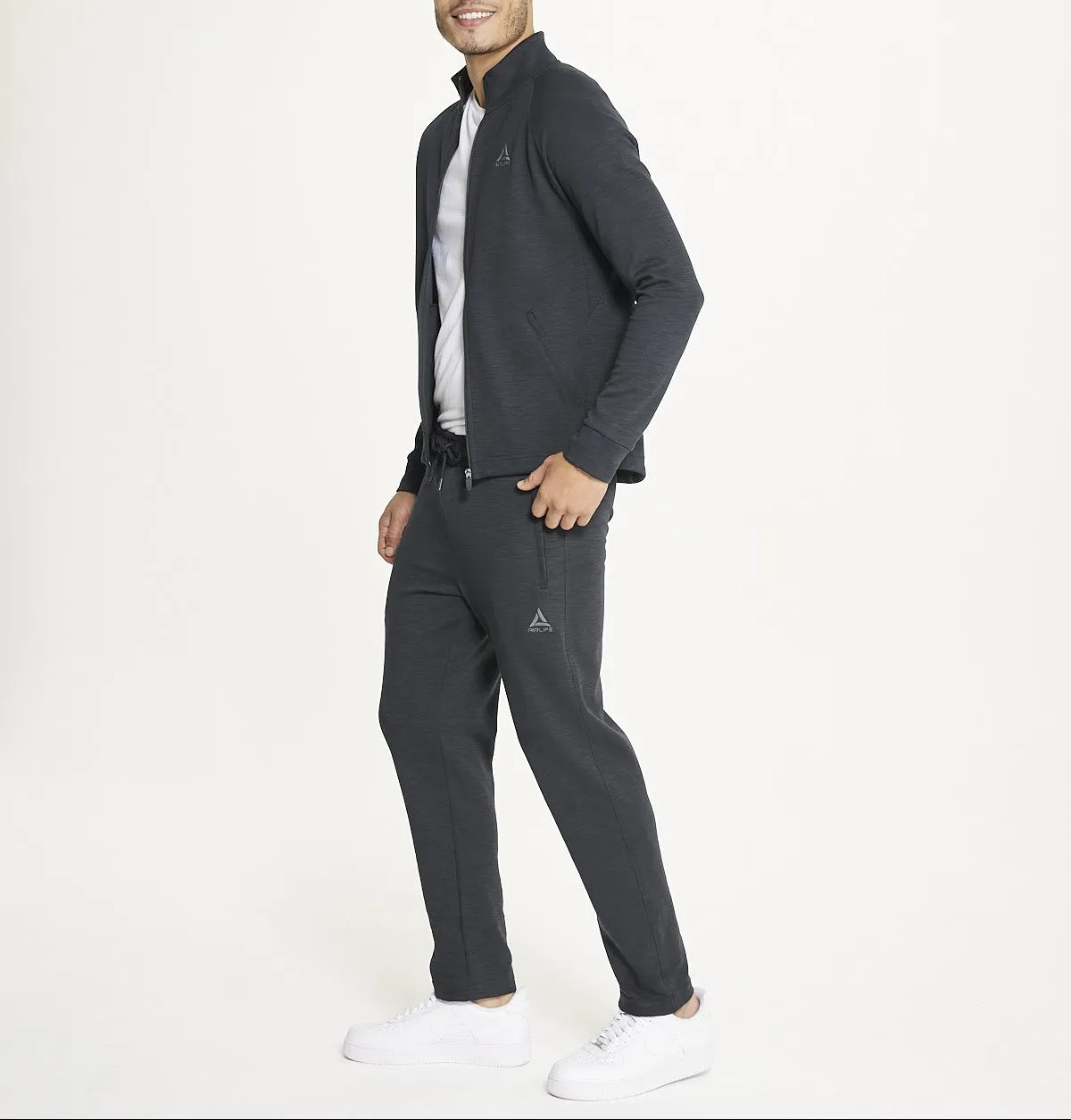 Zipper Tracksuit Set