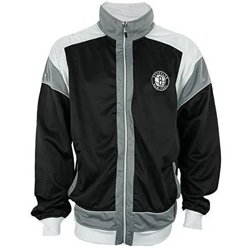 Zipway NBA Basketball Men's Big & Tall Brooklyn Nets Walt Full Zip Jacket, Black