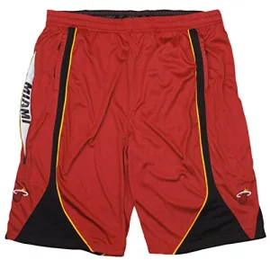 Zipway NBA Men's Big & Tall Miami Heat Team Basketball Shorts, Red